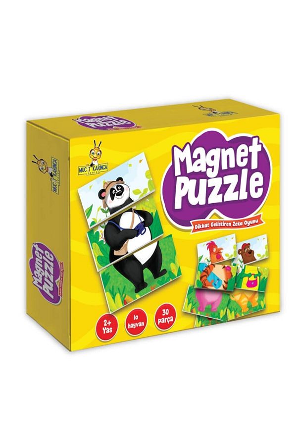 Yükselen Zeka Yayınları-Magnet Puzzle, Attention-Developing Intelligence Game for Ages 2-4 1