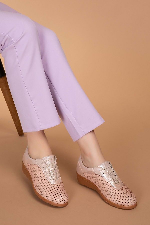 Gondol-Pantofi eleganti de zi cu zi din piele naturala Rx.101 - roz - 38 1