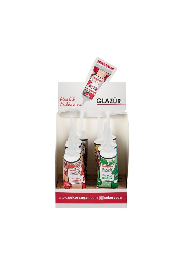 ŞEKER & SUGAR-Red Sugar Sugar Instant Glazure - 100 Gr 1