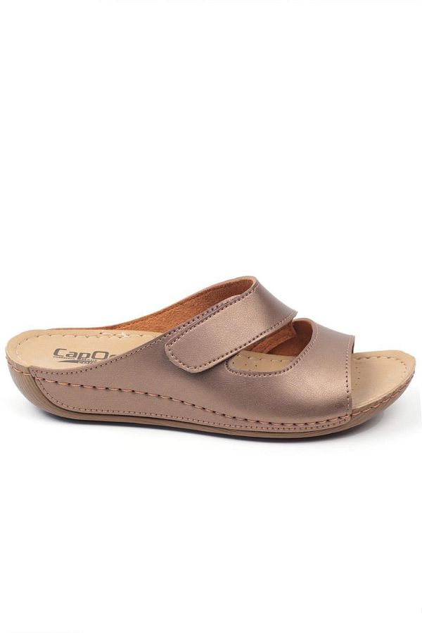 Capone Outfitters-Capone Z0381 Copper Anatomische Komfort-Hausschuhe für Damen 1