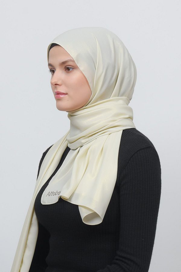 Altobeh-Rochie de seara cu sclipici Sifon Sal-crem 1