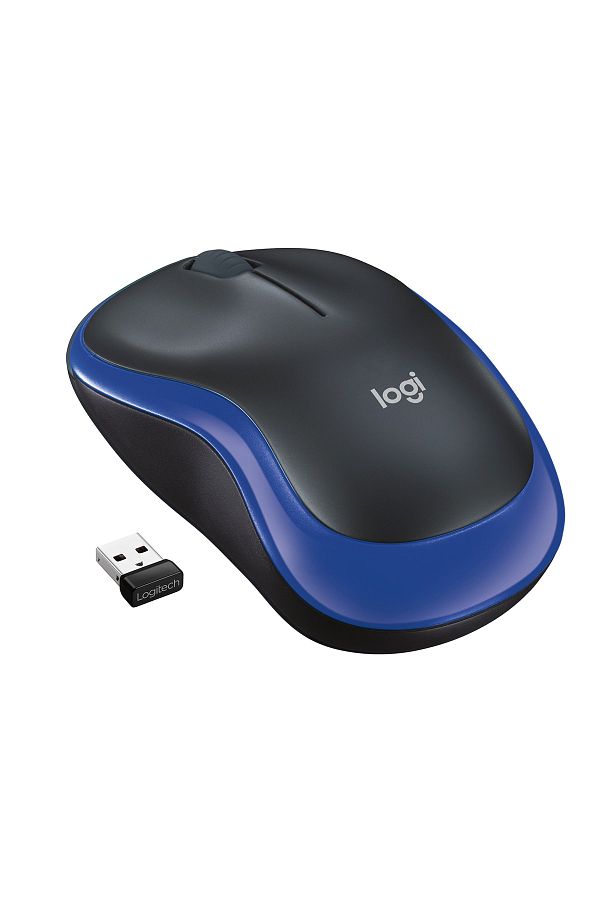 logitech-M185 Compact Wireless Mouse with USB Receiver - Blue New Pattern 440583 1