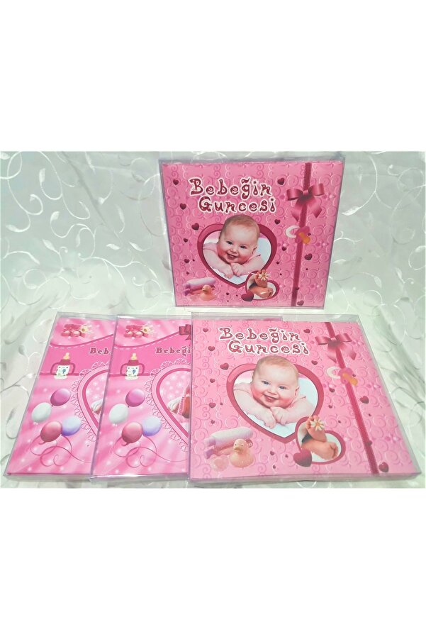 Cmf Bebek Güncesi Anı Defteri 68 Sayfa 27x30 Cm- Pembe