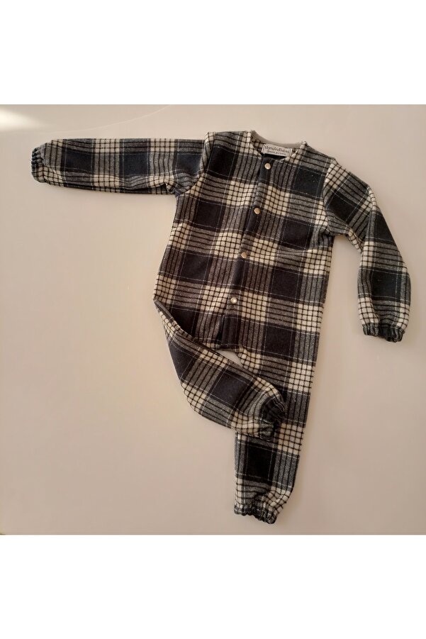 moms and babies Kışlık Çocuk Bebek Tulumu Polar Kumaş 0-5 Yaş