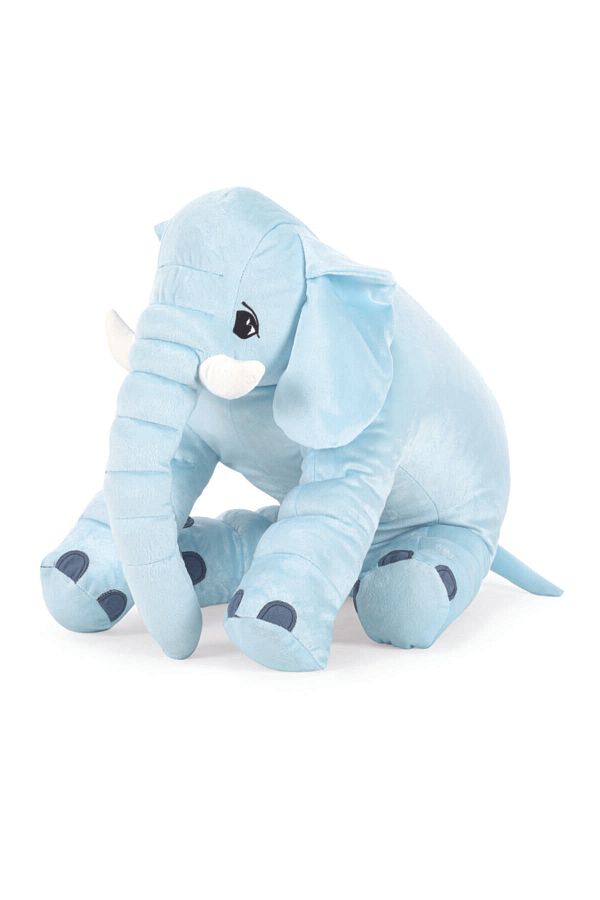 Moje-Play And Sleep Buddy Plush Elephant 55 Cm - Blue 1