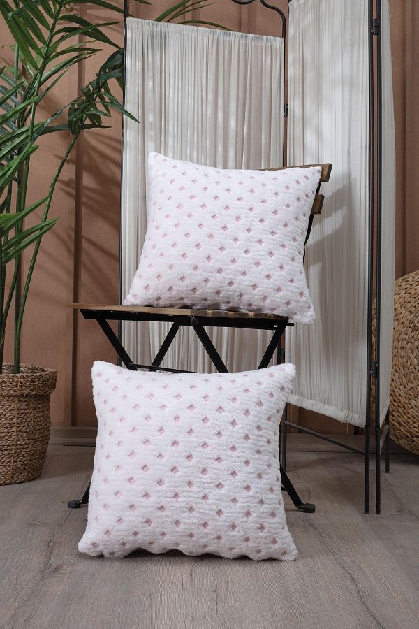 Polka dot pillow cover top