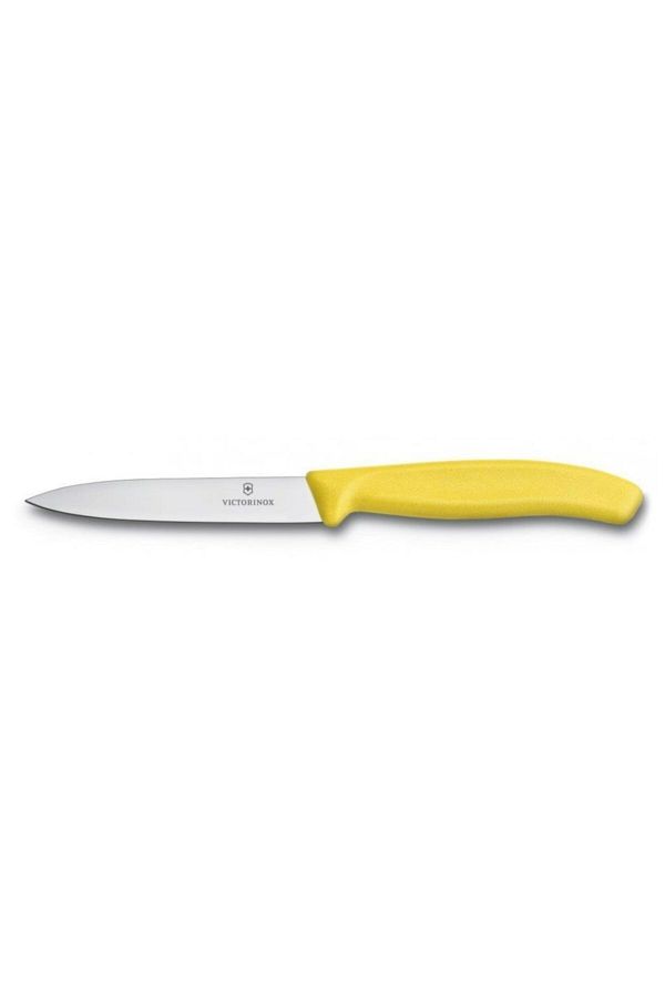 Victorinox-Swiss Classic Paring 4" Straight Blade 5/8" Width at sharp Tip Yellow Handle 1