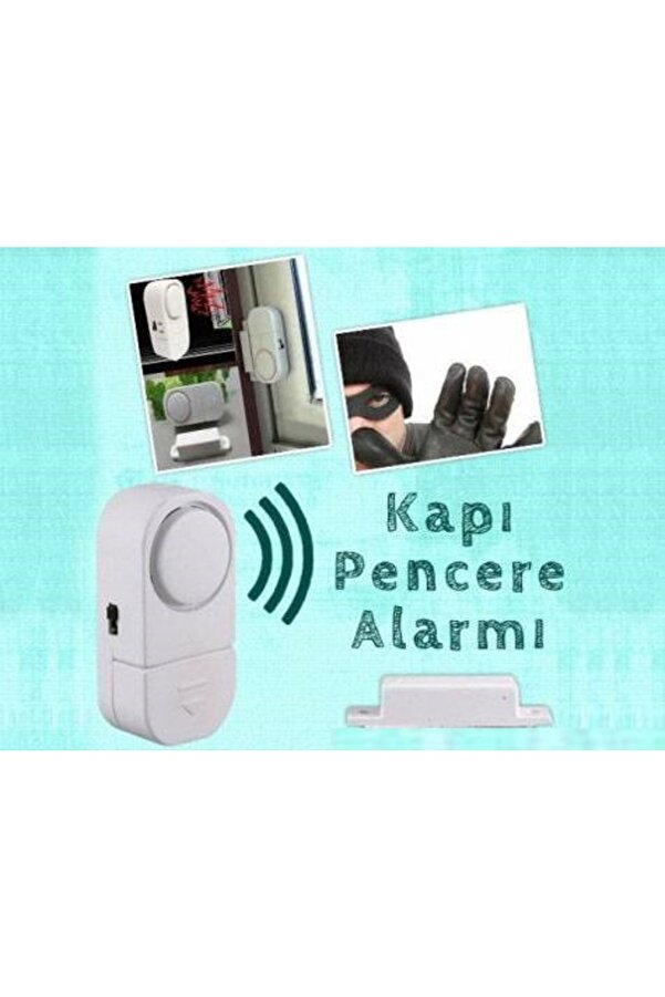 çu çokuygunuz Pilli Hırsız Önleyici Kapı Pencere Güvenlik Sistemi 90 Db 2 Adet