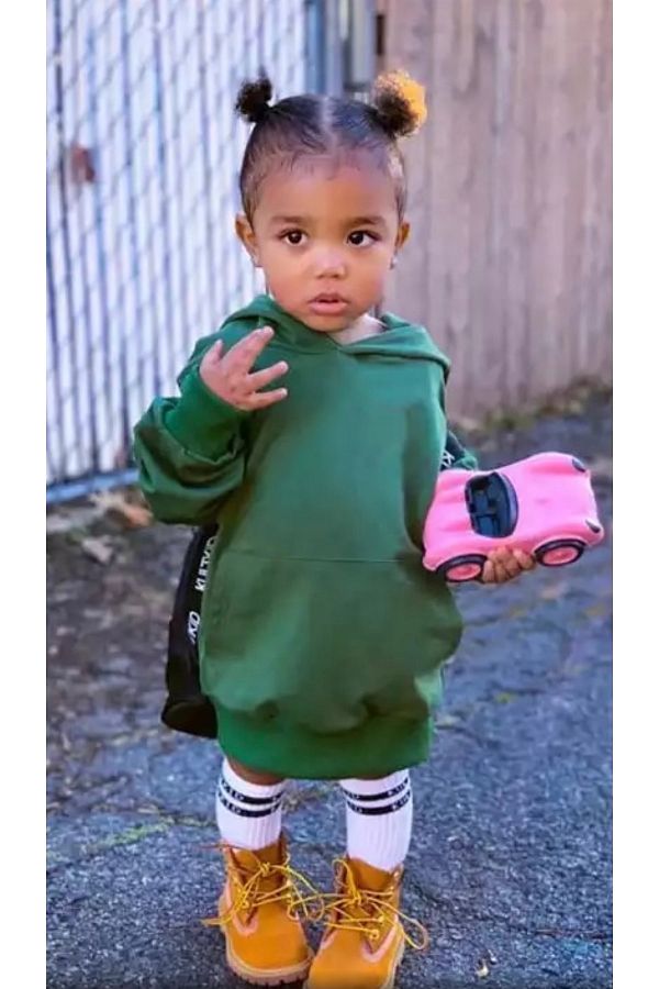 K DS FACE Special Design Hooded 100 Cotton Full Winter Oversize Girl s Sports Hoodie dress Trendyol