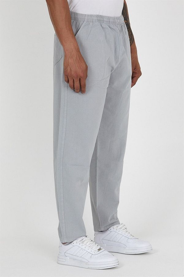 Dechers Thin Summer Elastic Waist Linen Look 100 Cotton Trousers Trendyol