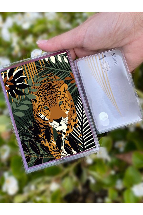 Cekuonline-Lion Patterned Universal Transparent Passport Case Model Suitable for All Country Passports 1