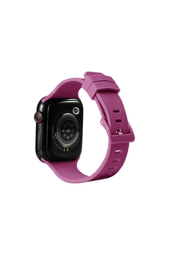 Kupa Colorful Sports Bright Striped Design Flexible Silicone Stain Resistant Watch Band Compatible with Apple Watch 38mm Trendyol