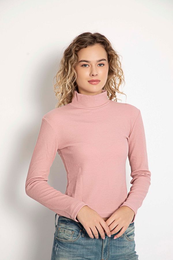 Dusty rose turtleneck clearance