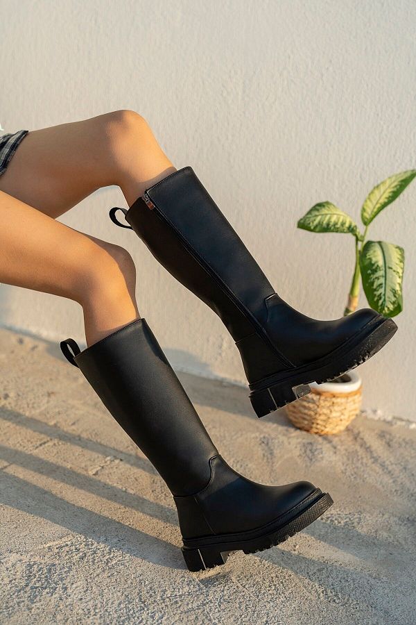 TRENDYSHOSE-04168 Ghete confortabile de damă cu talpă groasă 1