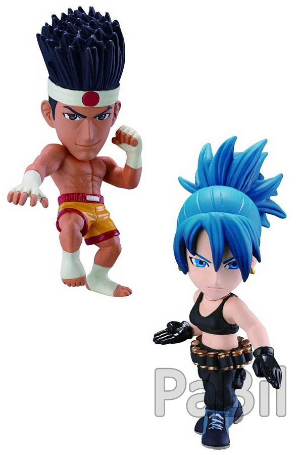 PaBil-Snk The King Of Fighters Action Figure Trinket Set of 2 - Leona + Joe 1