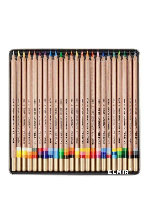 Koh-i Noor-Tri-tone Set of 24 and 3 Colored Pencils 1