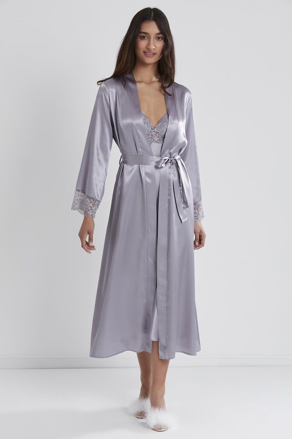 Buy FEIJOA Women Satin Robe Nightwear Online In India At Discounted Prices