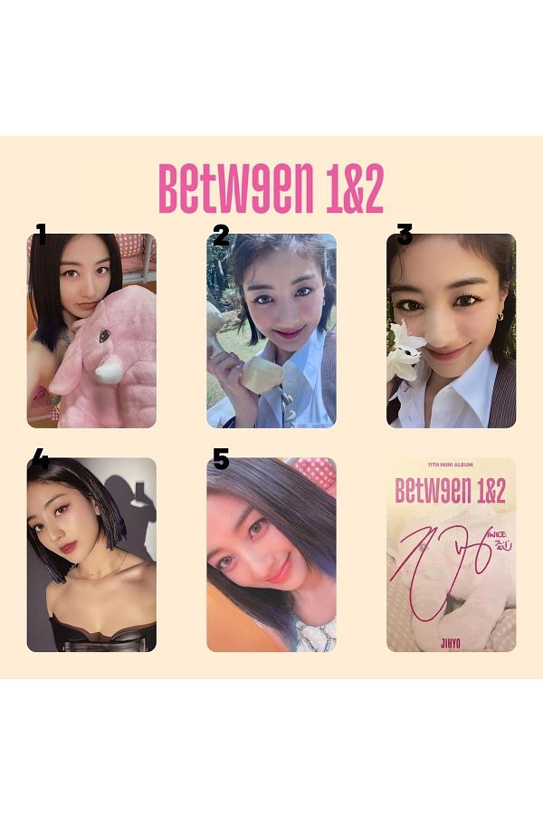 Kpop Dünyasi-Δύο φορές Jihyo ''Between 1&2'' Σετ καρτών άλμπουμ με υπογραφή 1