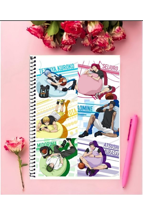 ROLLAS STORE-Kuroko No Basket Anime - 1 Piece A4 Size Special Design Ring Line Notebook 1