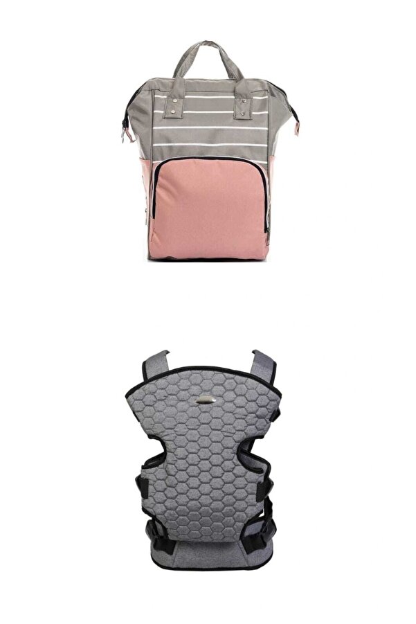 RUBBAG Anne Bebek Bakım Sırt Çantası Ve Anne Bebek Taşıma Çantası Kanguru