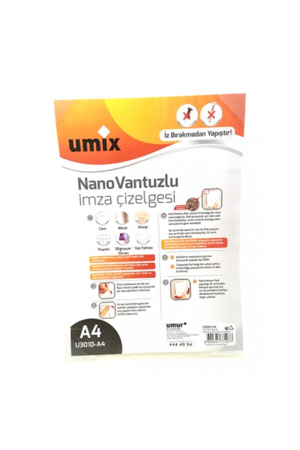 Umix-Nano Suction Cup Signature Chart 1