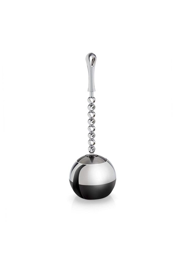Flora-White Chrome WC Toilet Brush 1
