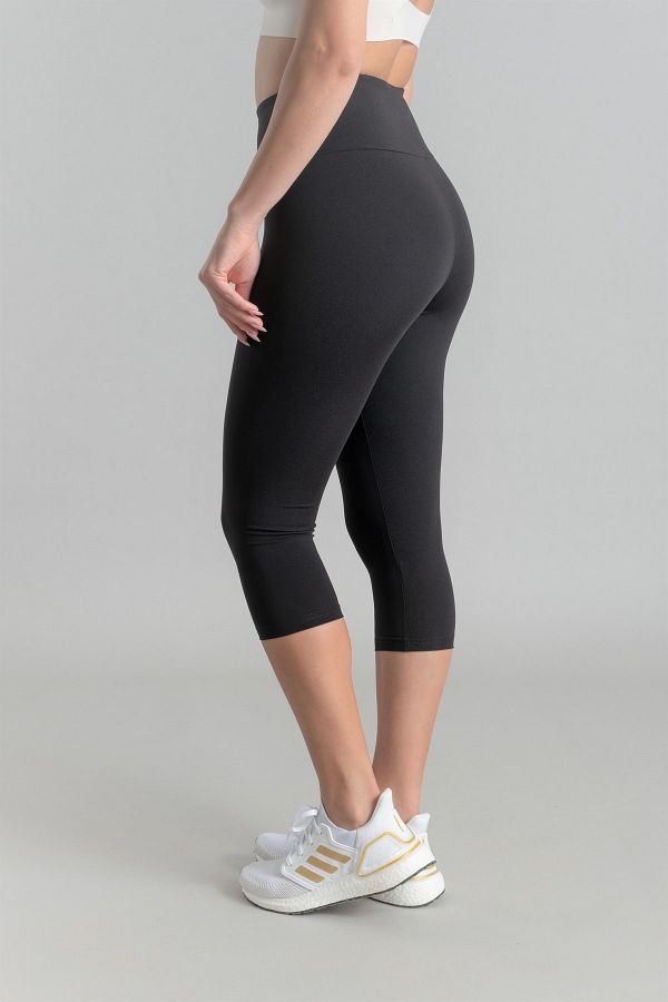 Vienfit-Women's High Waist Push Up Tights Yoga Tights Matte Black Size 7/8 1