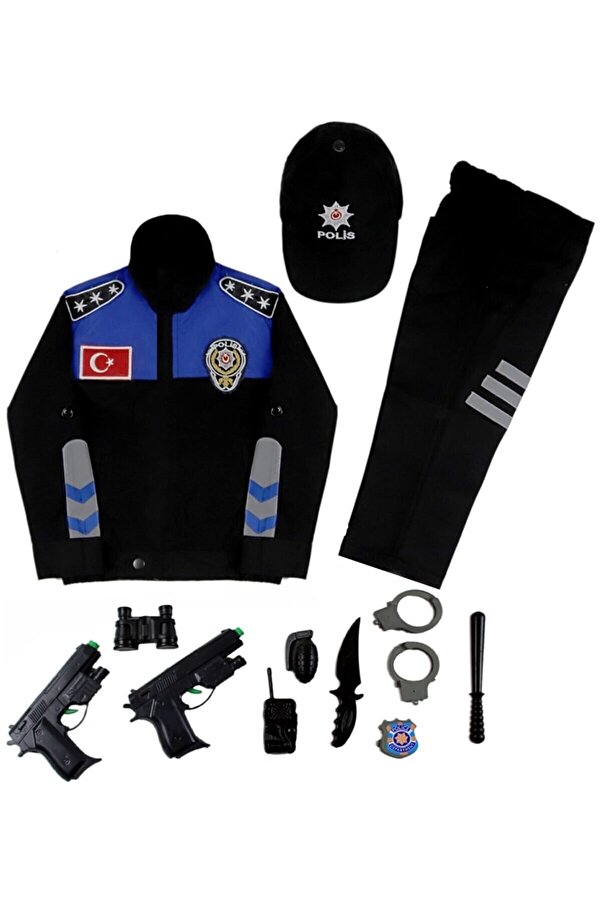 Şeker Çocuk Toplum Destek Polisi Çocuk Kostümü