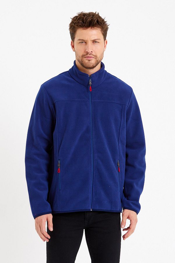 VERDONE-Men's Softshell Indigo Coat Windproof Compatible with Changing Weather Conditions 1