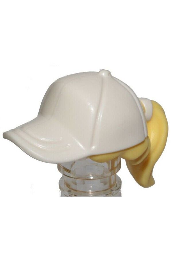 LEGO Original Accessory Moc Minifigure Minifigure with White Hat Light Yellow Women s Hair 1 Piece to Send Trendyol
