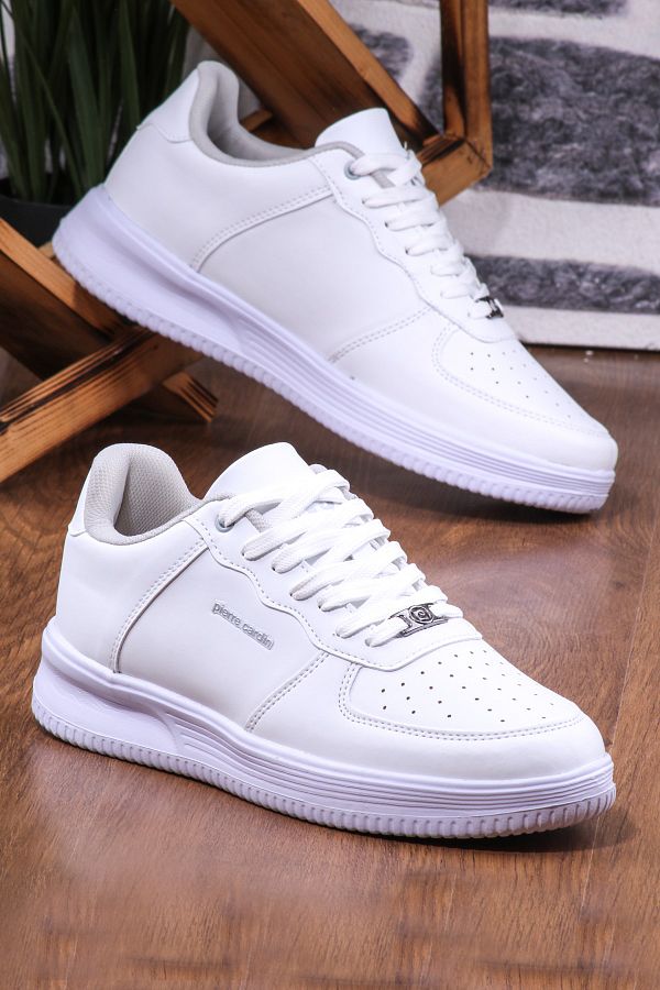 Pierre Cardin Men s Sports Shoes Air Force White Flat Design Trendyol