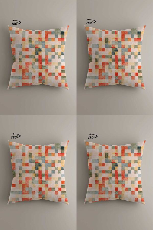 LadiesHome-Modern Decorative Design Double Sided Digital Printed 4-Piece Decorative Throw Pillow Cover 1