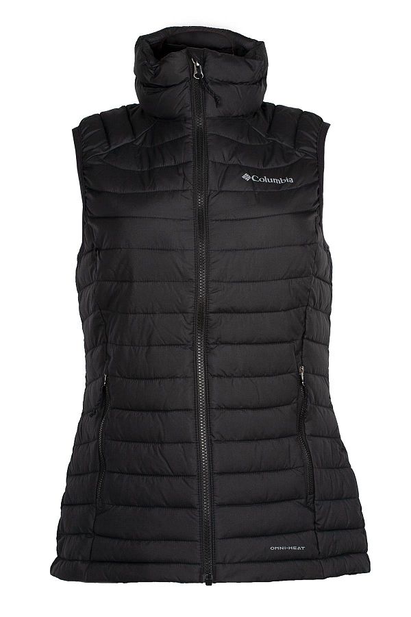 Columbia women's white out puffer omni heat full zip insulated vest deals