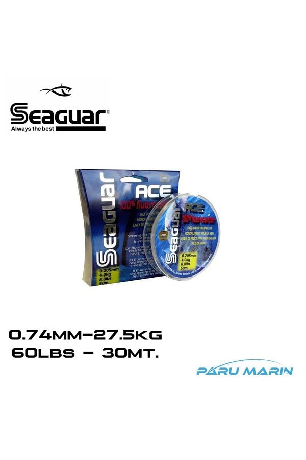 seaguar Ace 0 74mm 60lbs 27.5kg 30m Fluorocarbon Fishing Line Trendyol