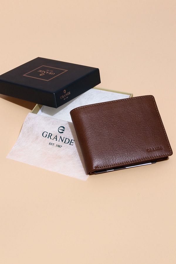 Genuine leather wallet on sale