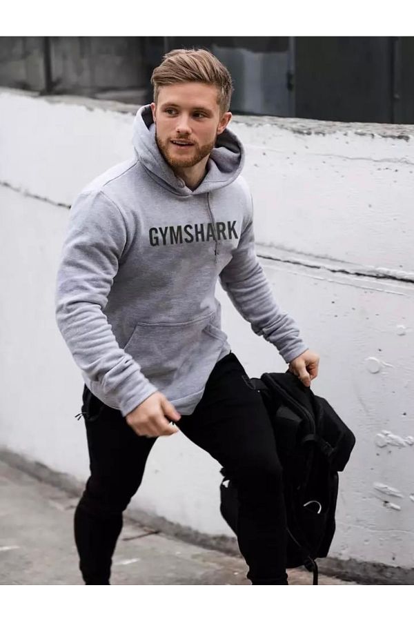 PUNIX Hooded Gymshark Printed Thick Winter Regular Fit New Style Sports Men s Sweatshirt Trendyol