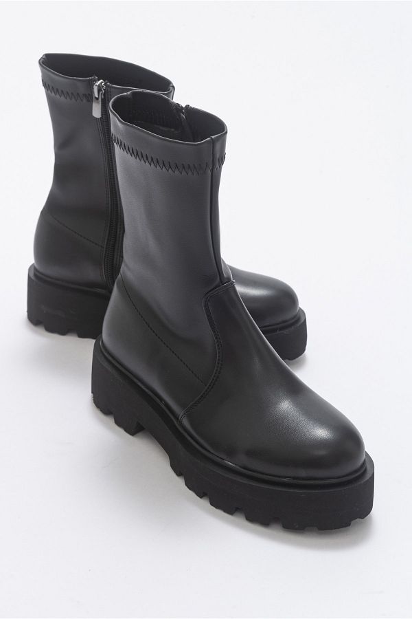 LuviShoes-Rush Schwarze Damenstiefel 1