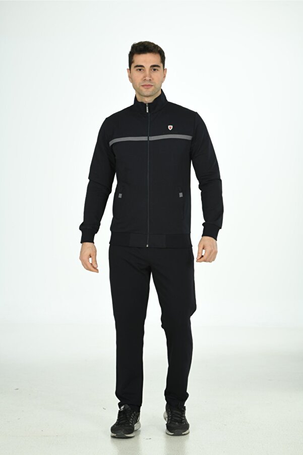 Marco Ferry 201462 King Size Men's Tracksuit Set Navy Blue- Trendyol