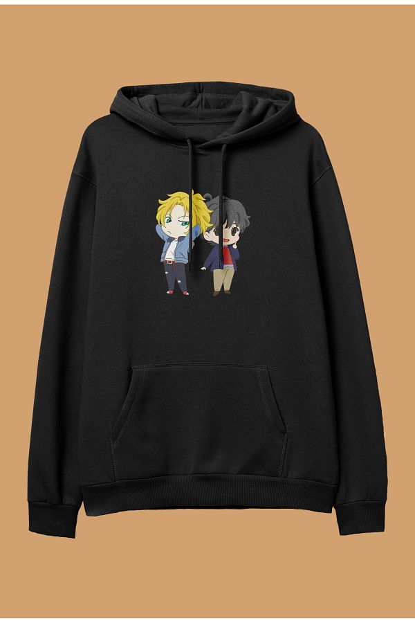Akihabara Oversize Banana Fish Ash Lynx And Eiji Okumura Anime Design Hooded Sweatshirt Hoodie Trendyol