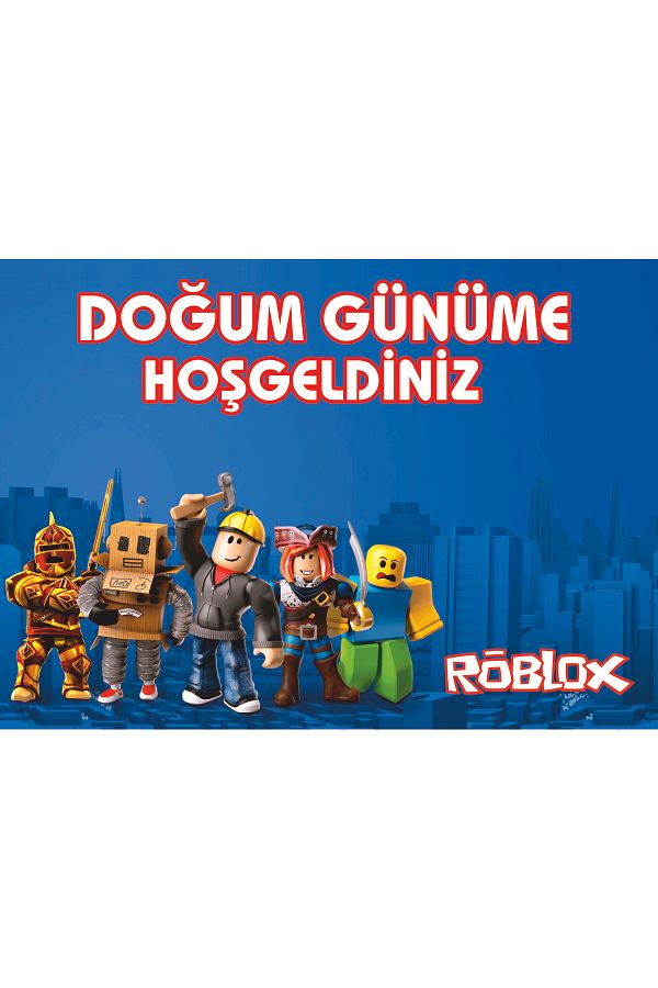 ECE PARTİ-Roblox Themed 70x100 Size Canvas Poster 1