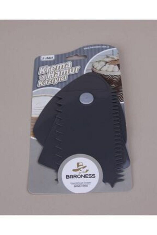 Baroness-Gray Set of 3 - Cream and Dough Scraper 1