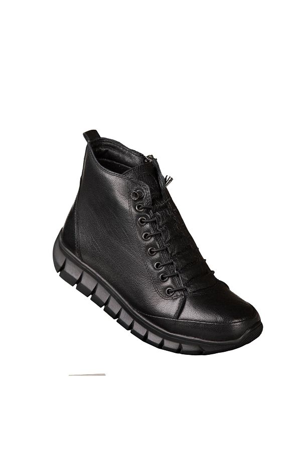 Dunlop Ankle Boots Black Flat Trendyol