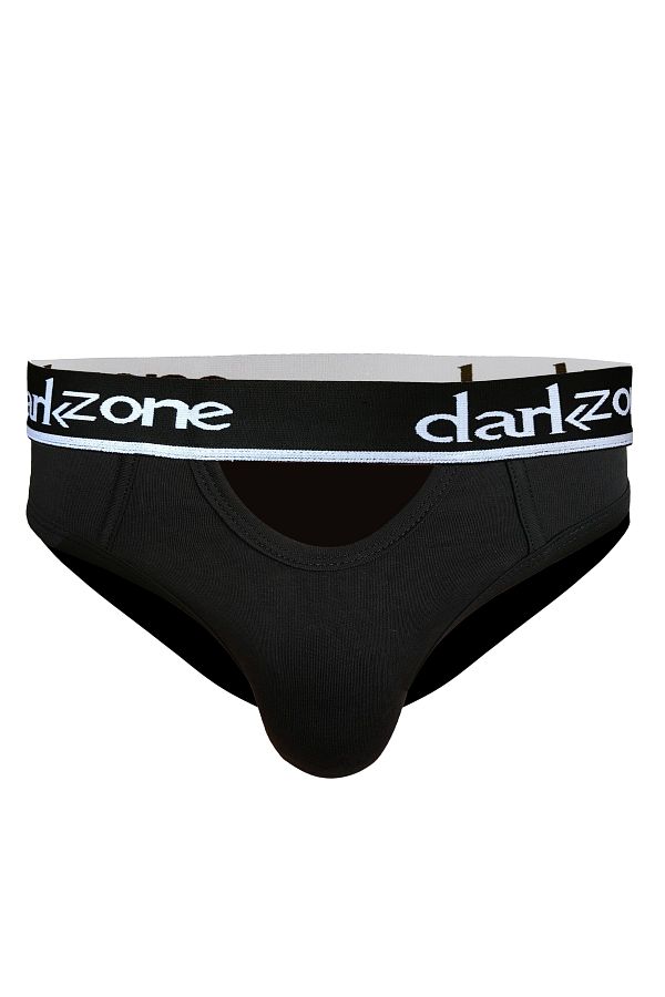 darkzone-Open Front Black Men's Slip 1