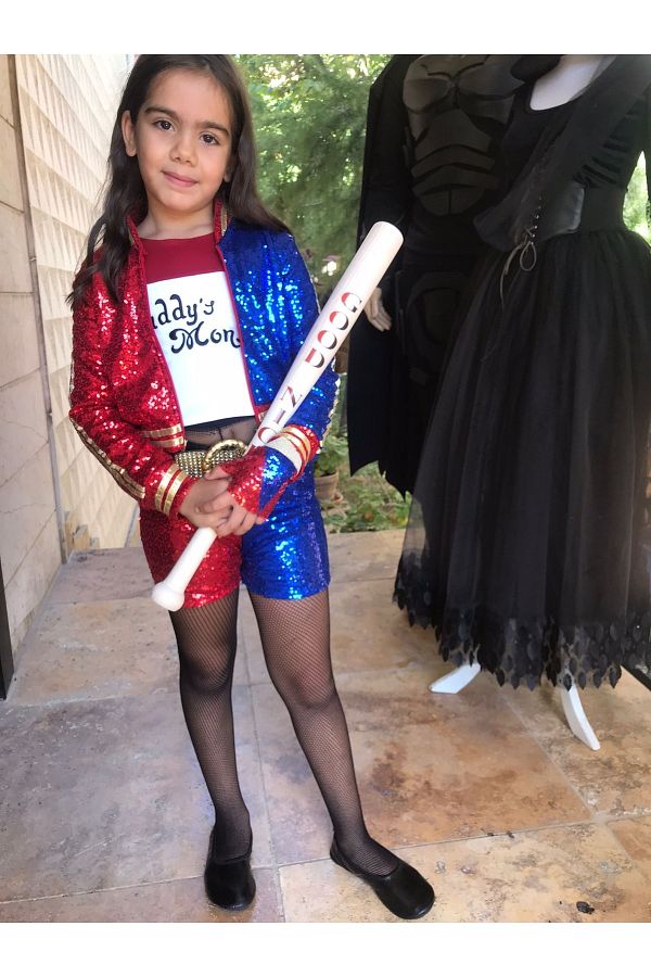 Harley quinn fancy dress child outlet