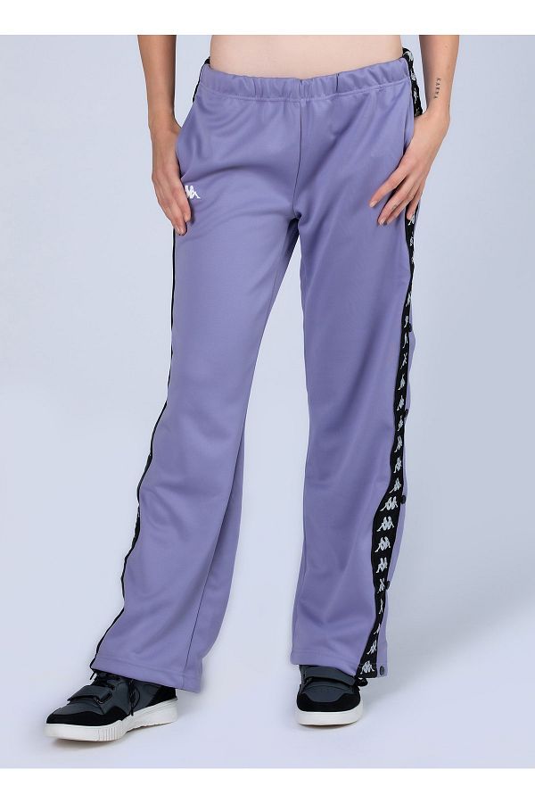 Kappa-Women's Black Sweatpants - 341H4Nw 222 Banda Wastoria Snaps S 1