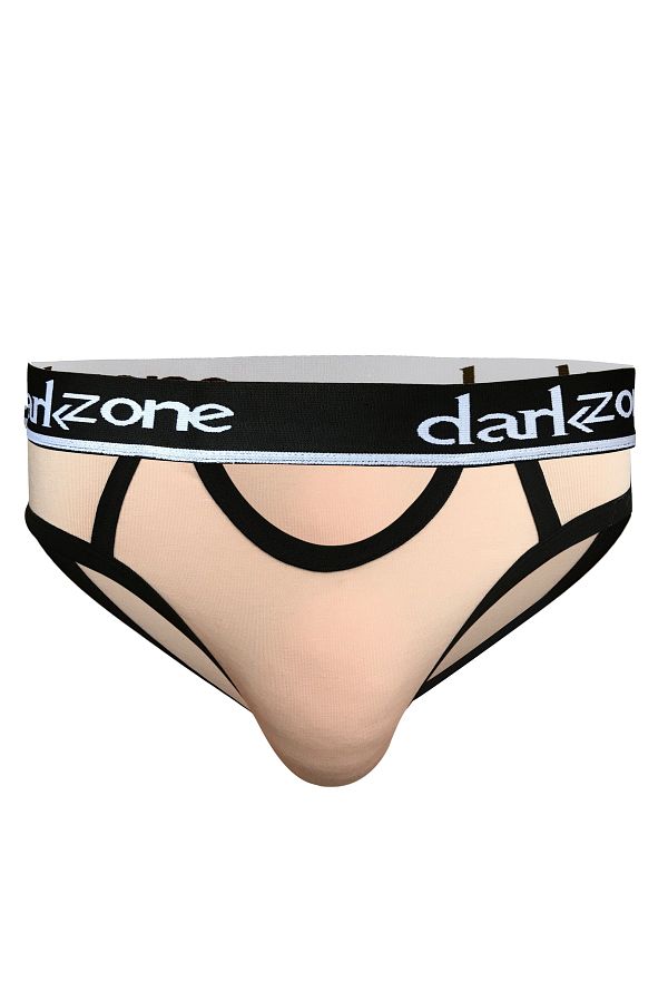 darkzone-Men's Pink Slip with Open Front Elastic 1