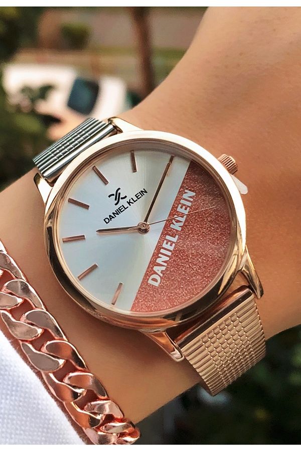 Daniel Klein Brand Two Colors Wristwatch with Bracelet Gift Trendyol