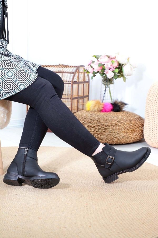 Konfores 1390 Rubber Sole Flat Boots
