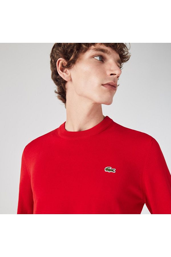 Lacoste sweater red clearance