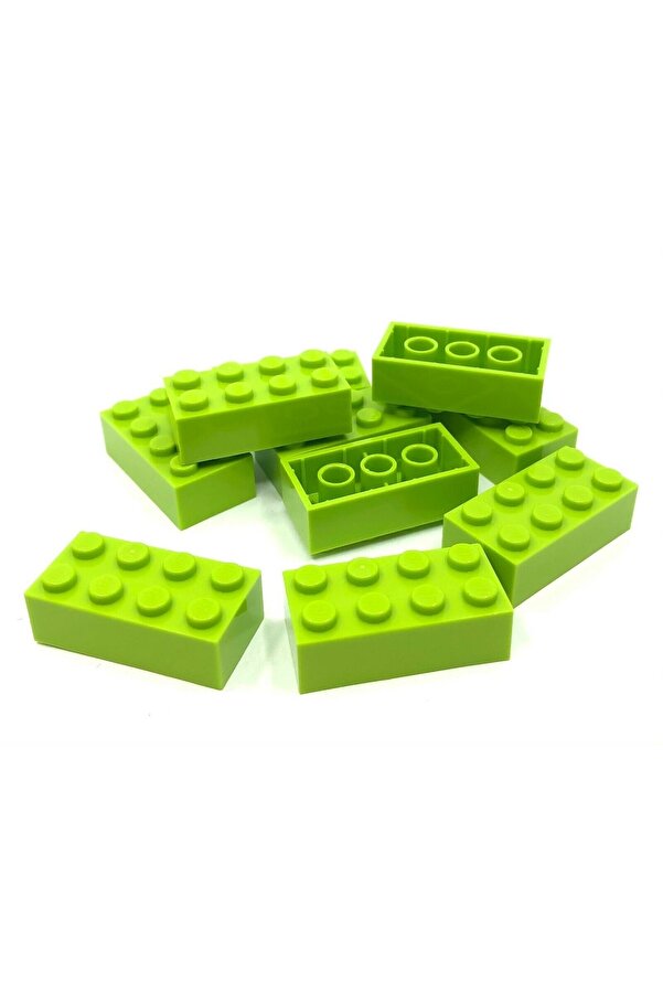 LEGO Orjinal Aksesuar Moc Custom Creator Brick 2 X 4 Tuğla Fıstık Yeşili 4 Adet Gönderilecek